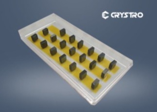 Indicatore del laser Crystal For Building Laser Marking del ND YAG di Crystro 3x3
