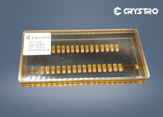 Cristallo del ND YAG di Crystal Dia 3.8*8mm del laser a stato solido